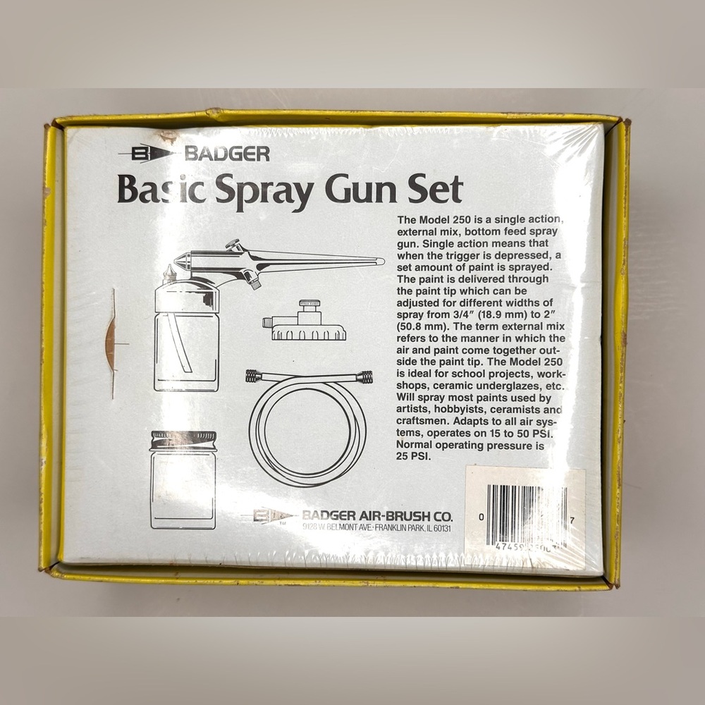 Badger Basic Spray Gun Set NIB - Picture 5 of 6